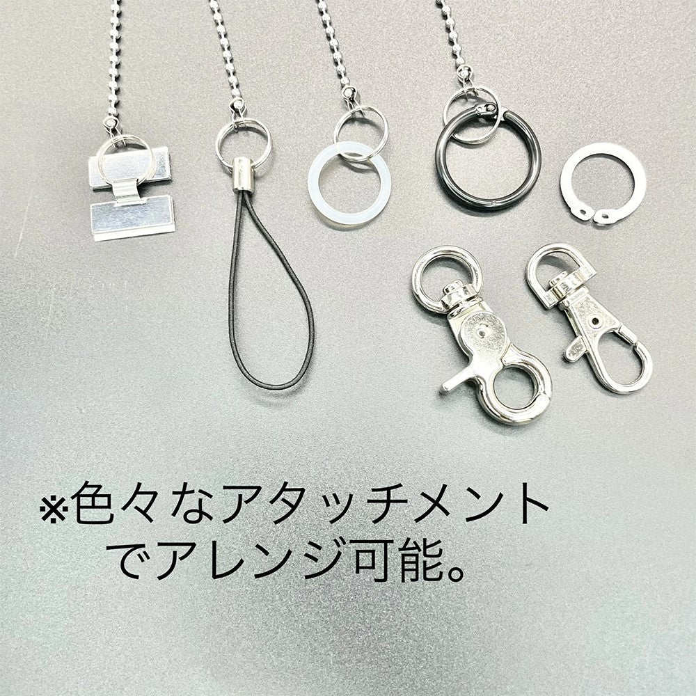 盗難防止ボールチェーン ステンレス製 両側二重環 H型金具 全2サイズ( 40cm / 60cm )【100本】