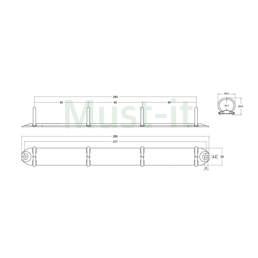 リングバインダー 4穴 R型【100個】