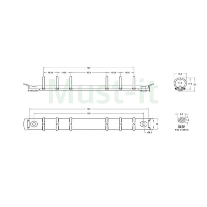 バインダー金具 6穴 リング径 15mm ビス付き 全3種（ゴールド・アンティークゴールド・ローズゴールド）B6サイズ対応 取付金具付き 工具不要【100個】