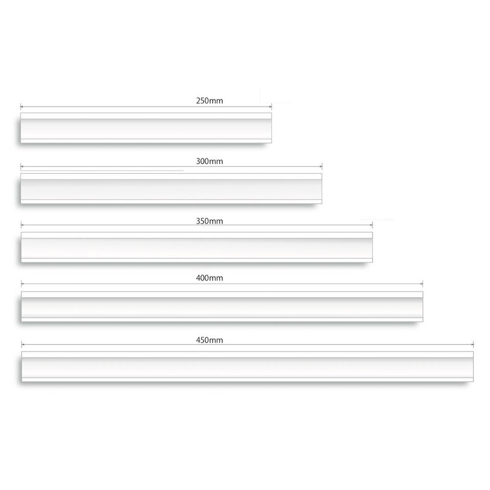 ボードフック用 取り付けレール（ 250mm / 300mm / 350mm / 400mm / 450mm ）両面テープあり ABS樹脂製
