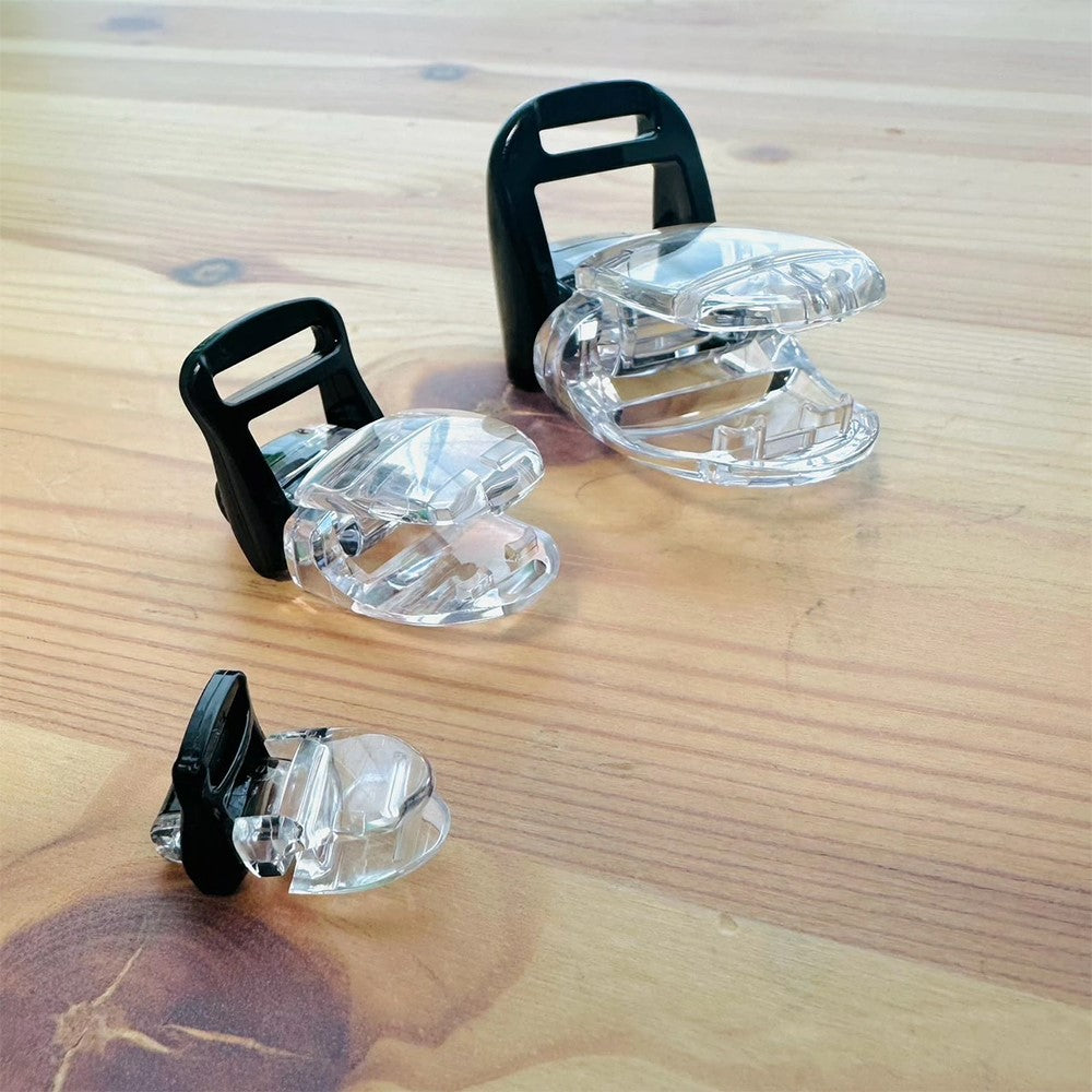 フィッシュクリップ（S・M・L）平紐用 樹脂製【50個】