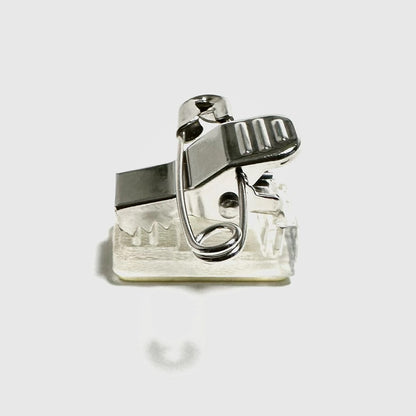 名札クリップ 金属タイプ テープ付き【500個】