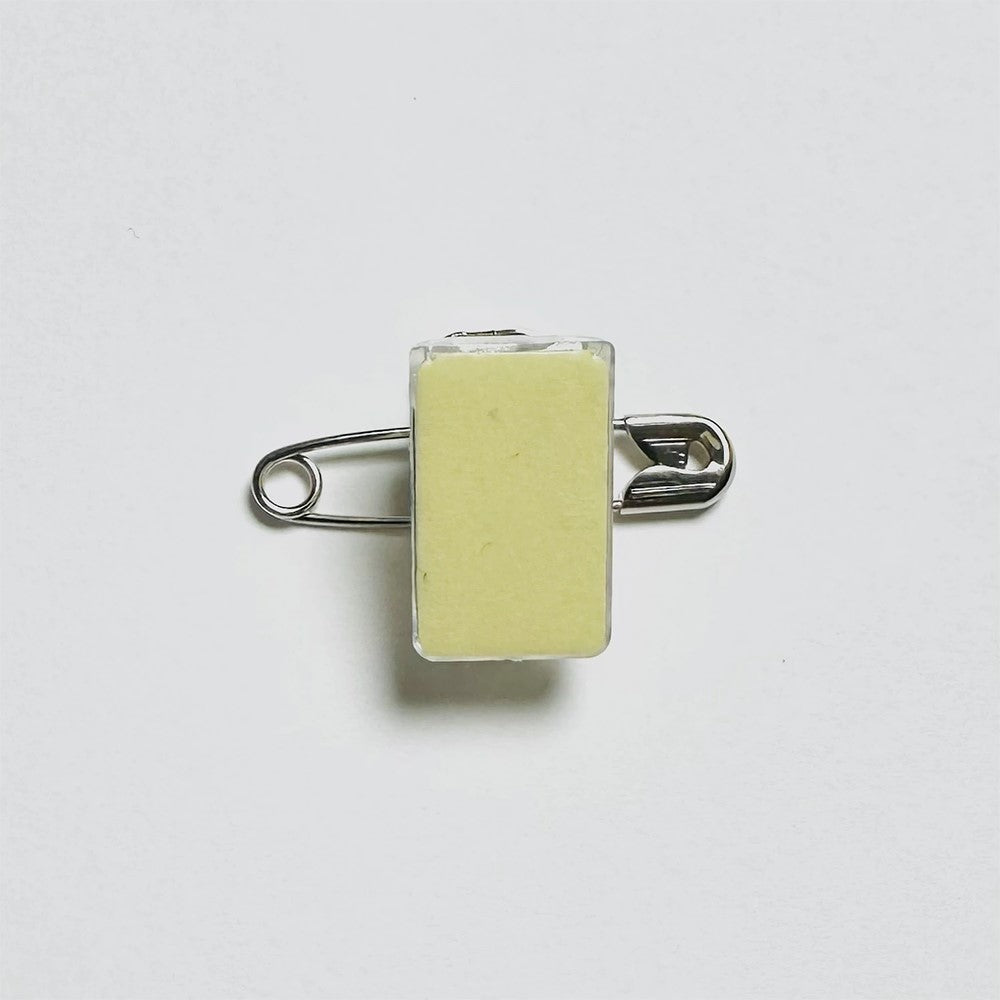 名札クリップ 金属タイプ テープ付き【500個】