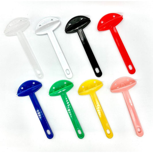 日本製 うちわの柄 ワンタッチ取り付け Mサイズ カラー全8種類（ホワイト・クリア・レッド・ブルー・イエロー・グリーン・ピンク・ブラック）【500本】